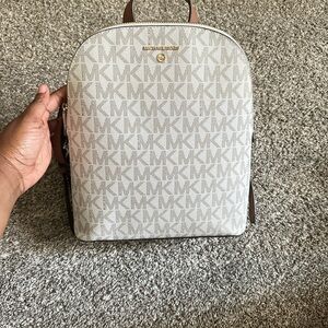 Michael Kors Vanilla Large Backpack